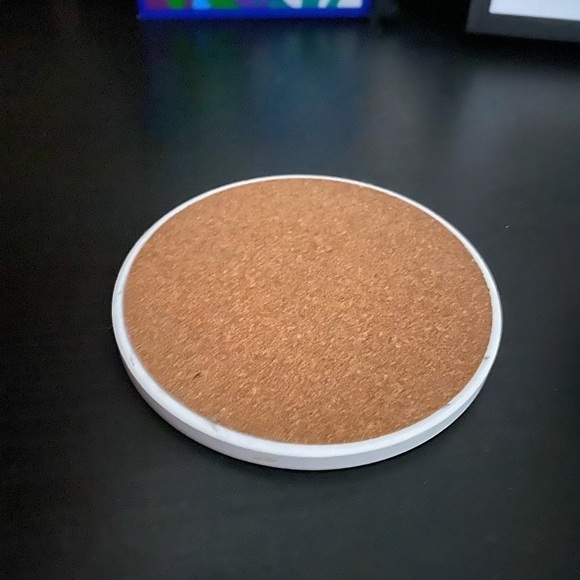 Skull of a Skeleton with Burning Cigarette Ceramic Coaster - Picture 3 of 3